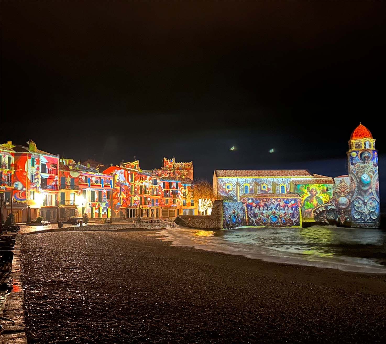 keroscene-luminographie clocher collioure